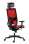Kancelářská židle Omnia Ribbed - s podhlavníkem, červená