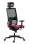 Kancelářská židle Omnia Memory - s podhlavníkem, synchronní, červená