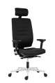 Kancelářská židle Eclipse - s podhlavníkem, synchronní, černá