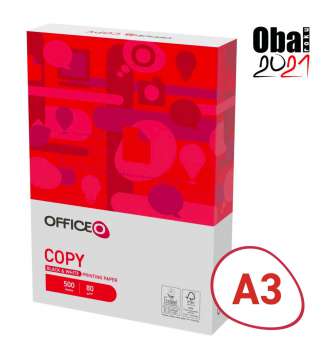 Kancelářský papír OFFICEO Copy A3 - 80 g/m2, CIE 153, 500 listů