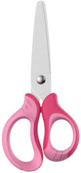 Dětské nůžky KEYROAD Soft - 13 cm, růžové