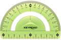 Úhloměr KEYROAD - 10cm, ohebný, zelený
