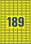 Snímatelné etikety Avery Zweckform - žluté, 25,4 x 10 mm, 3 780 ks