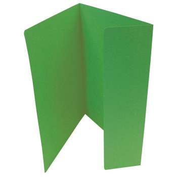 Papírové desky s jednou chlopní HIT Office - A4, zelené , 20 ks