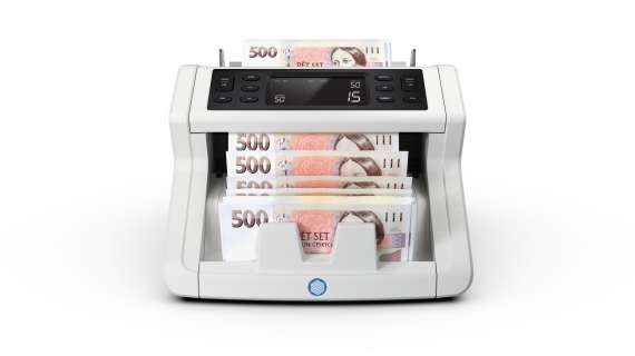 Počítačka bankovek Safescan 2250 - 3bodová detekce padělků, bílá
