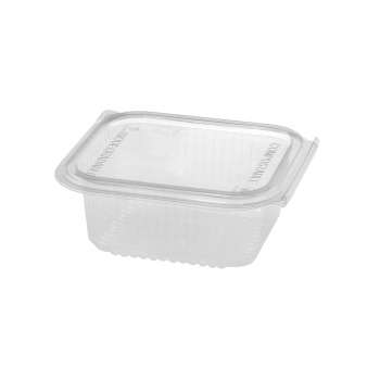 Plastové misky s víčkem - kompostovatelné, 500 ml, 600 ks