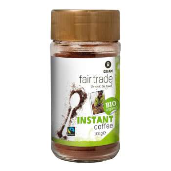Instantní káva Oxfam - bio,Fairtrade, 100 g