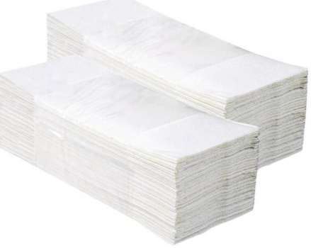 Skládané papírové ručníky - premium, 2vrstvé, bílé, 3 000 ks