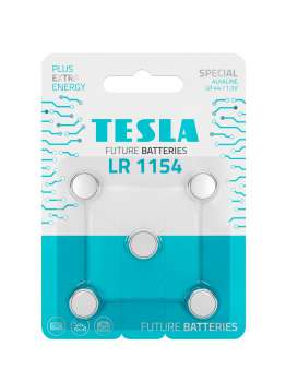 Knoflíkové baterie Tesla - 3V, LR1154, LR44, 5 ks