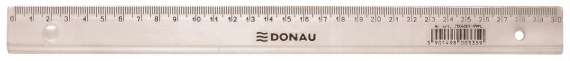Pravítko DONAU - 30 cm, transparentní