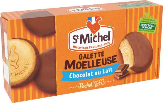 Měkké galetky St. Michel - s mléčnou čokoládou, 180g