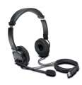 Sluchátka Kensington USB-A HiFi s mikrofonem - drátová, černá