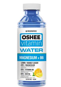 Vitamínová voda OSHEE - citron a pomeranč, Magnesium+ B6, 6x 555 ml