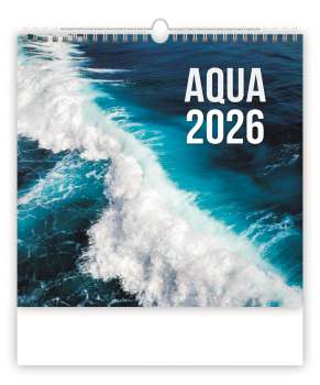 Nástěnný kalendář 2026 Aqua