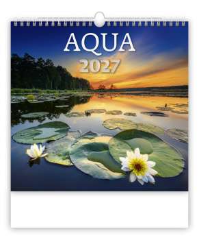 Nástěnný kalendář 2027 Aqua