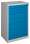 Kovová dílenská zásuvková skříň - 98,1 x 59 x 42 cm, 8 zásuvek, sv.šedá/modrá