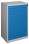 Kovová dílenská zásuvková skříň - 98,1 x 59 x 42 cm, 13 zásuvek, sv.šedá/modrá