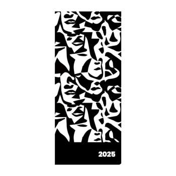 Diář měsíční kepesní PVC Pastelini - design Faces 2024