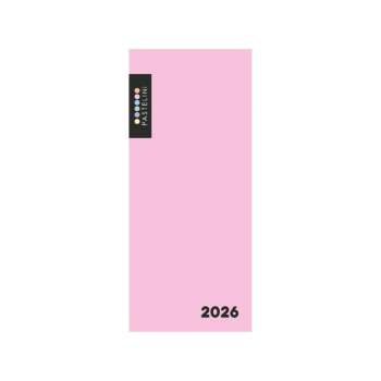 Diář týdenní PVC Pastelini - růžový 2026