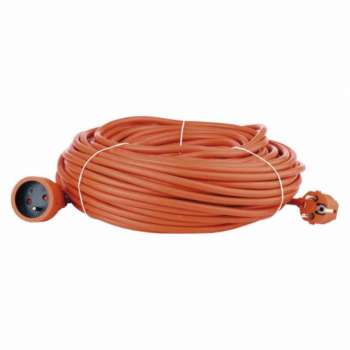 Prodlužovací kabel - 1 zásuvka, 40 m, oranžový