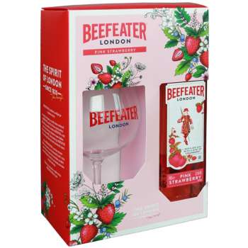 DÁREK: Gin Beefeater Pink 0,7l 37,5% (dárkové balení 1 sklenička)