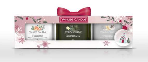 DÁREK: Yankee Candle sada 3 ks votivních svíček ve skle