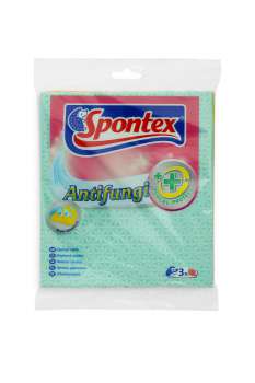 Houbové utěrky Spontex - Antifungi, 3 ks