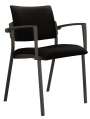 Konferenční židle Kubic s područkami - černá