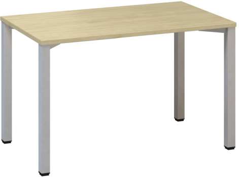 Psací stůl Alfa 200 - 120 x 70 cm, divoká hruška/stříbrný