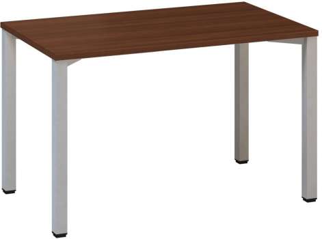 Psací stůl Alfa 200 - 120 x 70 cm, ořech/stříbrný