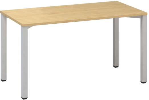 Psací stůl Alfa 200 - 140 x 70 cm, divoká hruška/stříbrný