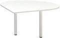 Přídavný stůl Alfa 200 - levý, 120 cm, bílý/bílý