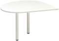Přídavný stůl Alfa 200 - pravý, 120 cm, bílý/bílý