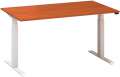 Výškově stavitelný stůl ALFA UP - 140 cm, třešeň/bílý