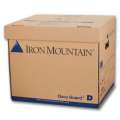Archivační krabice Iron Mountain - hnědá, s víkem, 36 x 31 x 31 cm, nosnost 20 kg, 1 ks