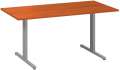 Jednací stůl Alfa 455 - 160 cm, třešeň/stříbrný