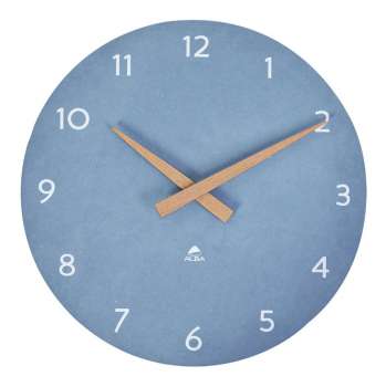 Nástěnné hodiny MILENA - průměr 30 cm, modré