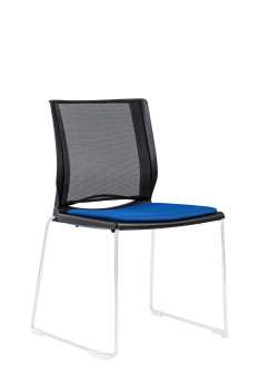 Konferenční židle Lite - černá/modrá