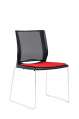 Konferenční židle Lite - černá/červená