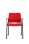Konferenční židle 2170 Rocky - na kolečkách, červená