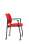 Konferenční židle 2170 Rocky - na kolečkách, červená