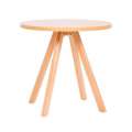 Kávový stolek Wood, průměr 60 cm - buk/buk