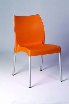 Jídelní židle 777 outdoor - oranžová