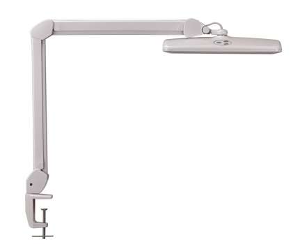 Pracovní LED lampa MAULintro - k upevnění na stůl, bílá