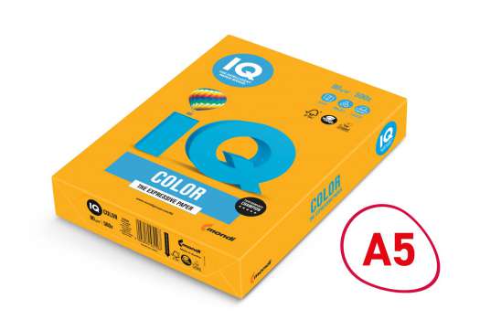 Barevný papír IQ Color A5 - AG10, starozlatý, 80 g/m2, 500 listů