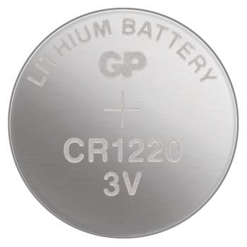 Knoflíkové lithiové baterie GP - CR1220, 5 ks
