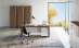 Psací stůl Lenza Trevix - 200,5 x 180 cm, levý, dub Charleston/bílý lesk