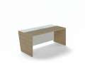 Psací stůl Lenza Trevix - 180 x 90 cm, dub pískový/bílý lesk