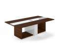 Jednací stůl Lenza Trevix - 260 x 140 cm, dub Charleston/bílý lesk