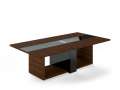Jednací stůl Lenza Trevix - 260 x 140 cm, dub Charleston/černý lesk